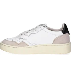 Outlet Baskets Medalist Low Daim Et Cuir White/Black Femme Baskets