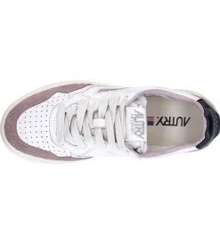 Hot Baskets Medalist Low En Cuir Suede Powder Black Femme Baskets