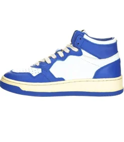 New Baskets Medalist Mid Blanc Et Bleu Femme Baskets