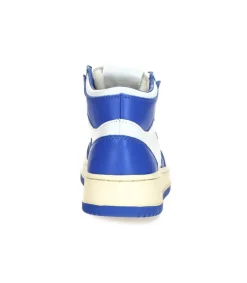 New Baskets Medalist Mid Blanc Et Bleu Femme Baskets