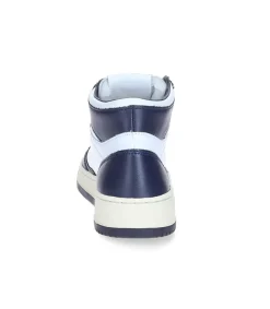 Best Baskets Medalist Mid White/Blue Femme Baskets