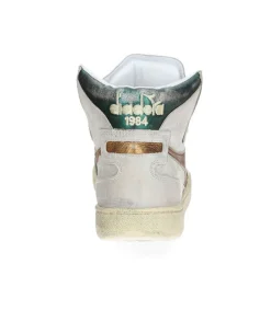 Best Baskets Montantes Mi Metal Pigskin Oyster White Femme Baskets