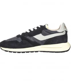 New Baskets Reelwind Nylon Et Daim Noir Femme Baskets