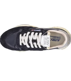 New Baskets Reelwind Nylon Et Daim Noir Femme Baskets