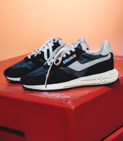 New Baskets Reelwind Nylon Et Daim Noir Femme Baskets