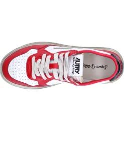 Online Baskets Super Vintage Capsule White/Black/Rouge Femme Baskets