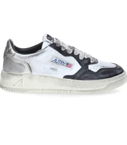 Discount Baskets Super Vintage White/Black/Platinium Femme Baskets