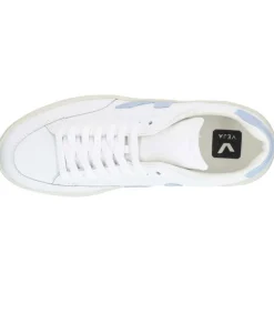 New Baskets V-12 Leather Extra-White/Steel Femme Baskets