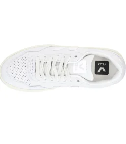New Baskets V-90 Leather Gravel White Femme Baskets