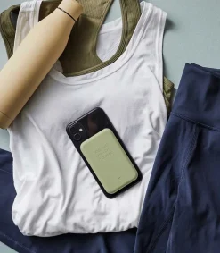 Outlet Batterie Portable Tocharge Qi Dusty Olive Accessoires Smartphone