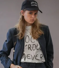 Sale Blazer Kaia Grey Pinstripe Femme Manteaux & Vestes