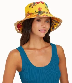 Sale Bob Floral Yellow Femme Chapeaux, Bonnets & Casquettes
