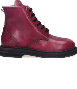 Clearance Boots A Lacets Ele Bordeaux Femme Boots & Bottines