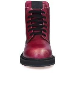 Clearance Boots A Lacets Ele Bordeaux Femme Boots & Bottines