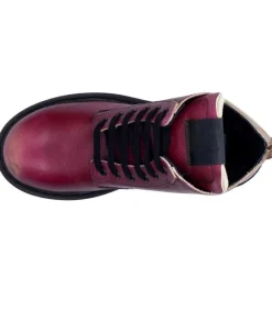 Clearance Boots A Lacets Ele Bordeaux Femme Boots & Bottines