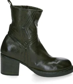 Hot Boots Avec Empiecements En Cuir Kaki Femme Boots & Bottines