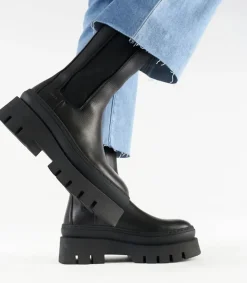 Boots Chelsea Vitello Black Femme Boots & Bottines