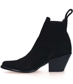 Boots Estudio Suede Noir Femme Boots & Bottines