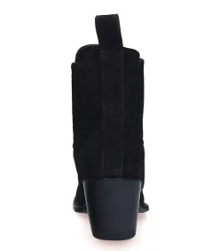 Boots Estudio Suede Noir Femme Boots & Bottines