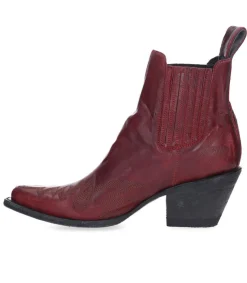 Best Boots Gaucho Long Stitch Cherry Red Femme Boots & Bottines