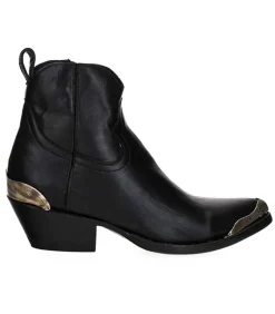 Outlet Boots Maya Becerro Negro Femme Boots & Bottines