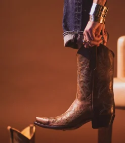 New Boots Santiag Mex 10 Perro Loco Rust Femme Boots & Bottines