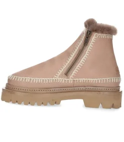 Best Boots Setsu 3.0 Crochet Leather Stone/Natural Femme Boots & Bottines