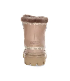 Best Boots Setsu 3.0 Crochet Leather Stone/Natural Femme Boots & Bottines