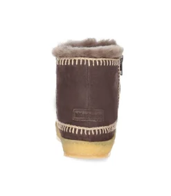 Outlet Boots Setsu Crochet Crepe Suede Chocolat/Beige Femme Boots & Bottines