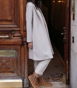 Boots Setsu Crochet Crepe Suede Camel/Beige Femme Boots & Bottines