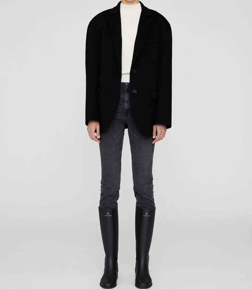 Clearance Bottes De Pluie Kari Noir Femme Boots & Bottines