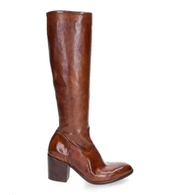 Best Bottes Hautes En Cuir Cognac Femme Boots & Bottines