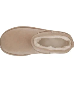 New Bottines Classic Ultra Mini Plateforme Daim Sand Femme Boots & Bottines