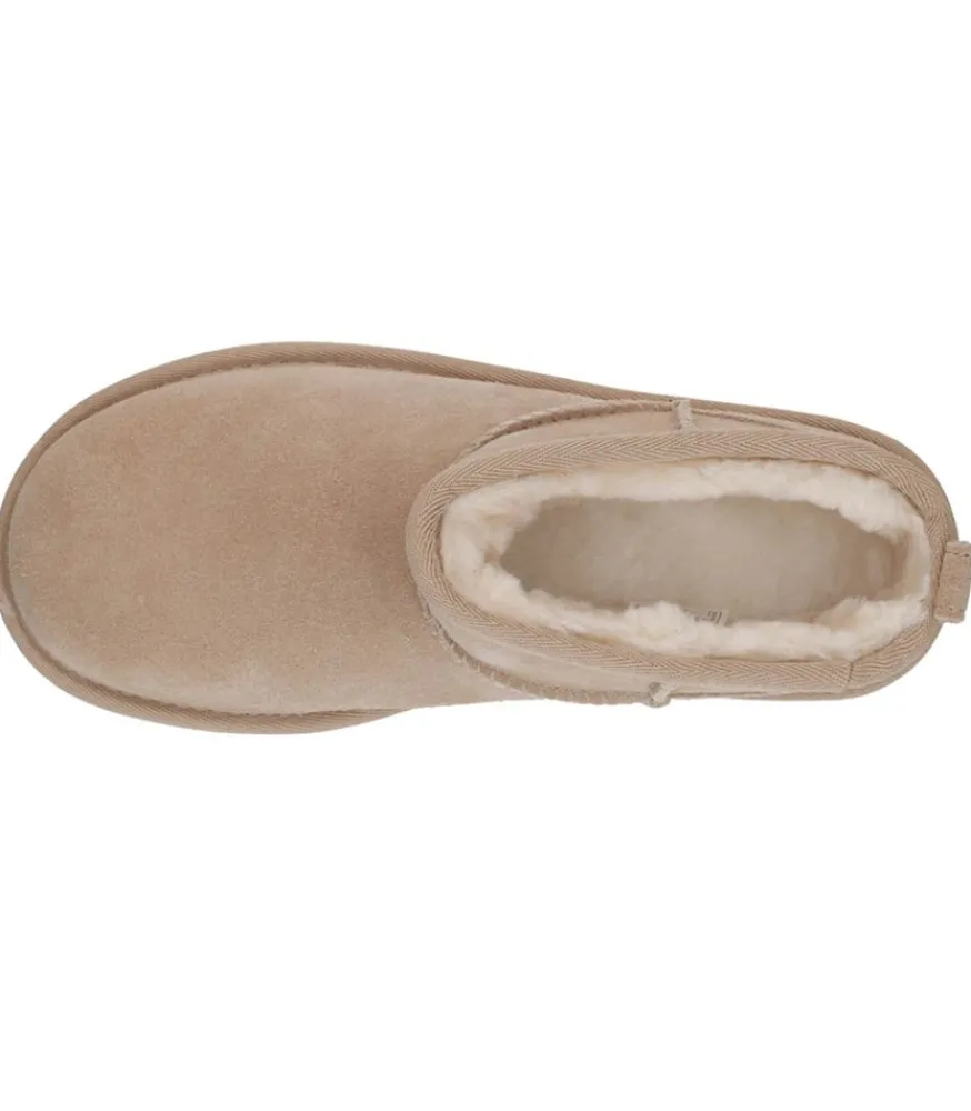 New Bottines Classic Ultra Mini Plateforme Daim Sand Femme Boots & Bottines