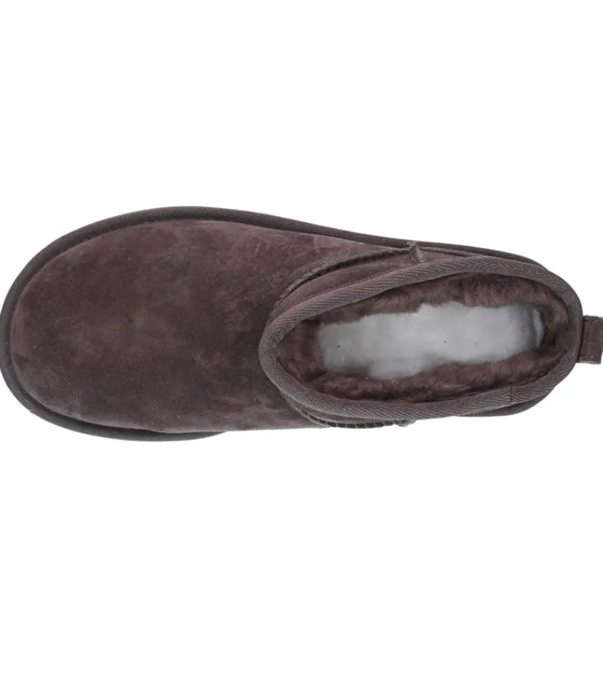 Clearance Bottines Classic Ultra Mini Plateforme Burnt Cedar Femme Boots & Bottines