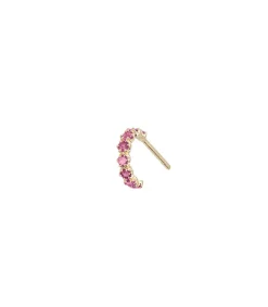 Boucle D'Oreille Ava Saphir Rose Femme Boucles D'Oreilles