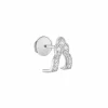 Boucle D'Oreille Metropolis Or Blanc Et Diamants Femme Boucles D'Oreilles