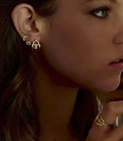 Outlet Boucle D'Oreille Nude Or Jaune & Diamants Femme Boucles D'Oreilles