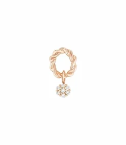 Discount Boucle D'Oreille Puce Dunaway Or Rose Et Diamants Femme Boucles D'Oreilles