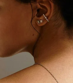 Hot Boucle D'Oreille Romeo Et Juliette Or Jaune Et Diamants Femme Boucles D'Oreilles