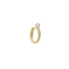 Best Boucle D'Oreille Semi Pavee Or Jaune Et Diamants Femme Boucles D'Oreilles