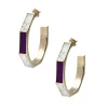 Online Boucles D'Oreilles A Design Octogonal Plum Femme Boucles D'Oreilles