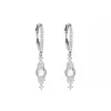 New Boucles D'Oreilles Himalaya En Or Blanc Femme Boucles D'Oreilles