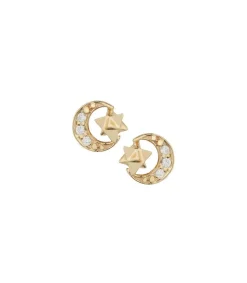 Best Boucles D'Oreilles Merkaba Diamants Lune Femme Boucles D'Oreilles