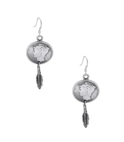 Sale Boucles D'Oreilles Pendantes Piece Et Plume Femme Boucles D'Oreilles