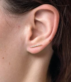 Boucles D'Oreilles Rayons De Soleil Diamants Femme Boucles D'Oreilles