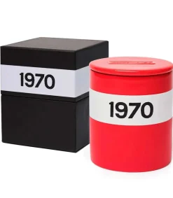 Outlet Bougie 1970 Ceramique Rouge Bougies Parfumées