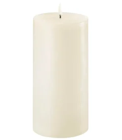 Hot Bougie Led Pillar Ivoire, 10.1 X 25 Cm Bougies Led