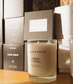 Hot Bougie Vegetale Parfumee Escapist Santorini Bougies Parfumées