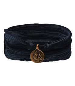 New Bracelet A Nouer Le Petit Fred Soie Et Bronze Femme Bracelets